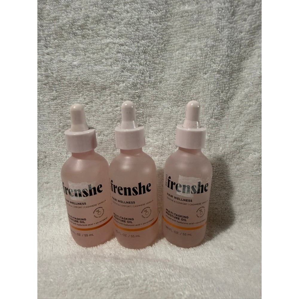 Lot of 3 Being Frenshe Multi-Tasking Moisture Hair Oil Cashmere Vanilla 1.85oz